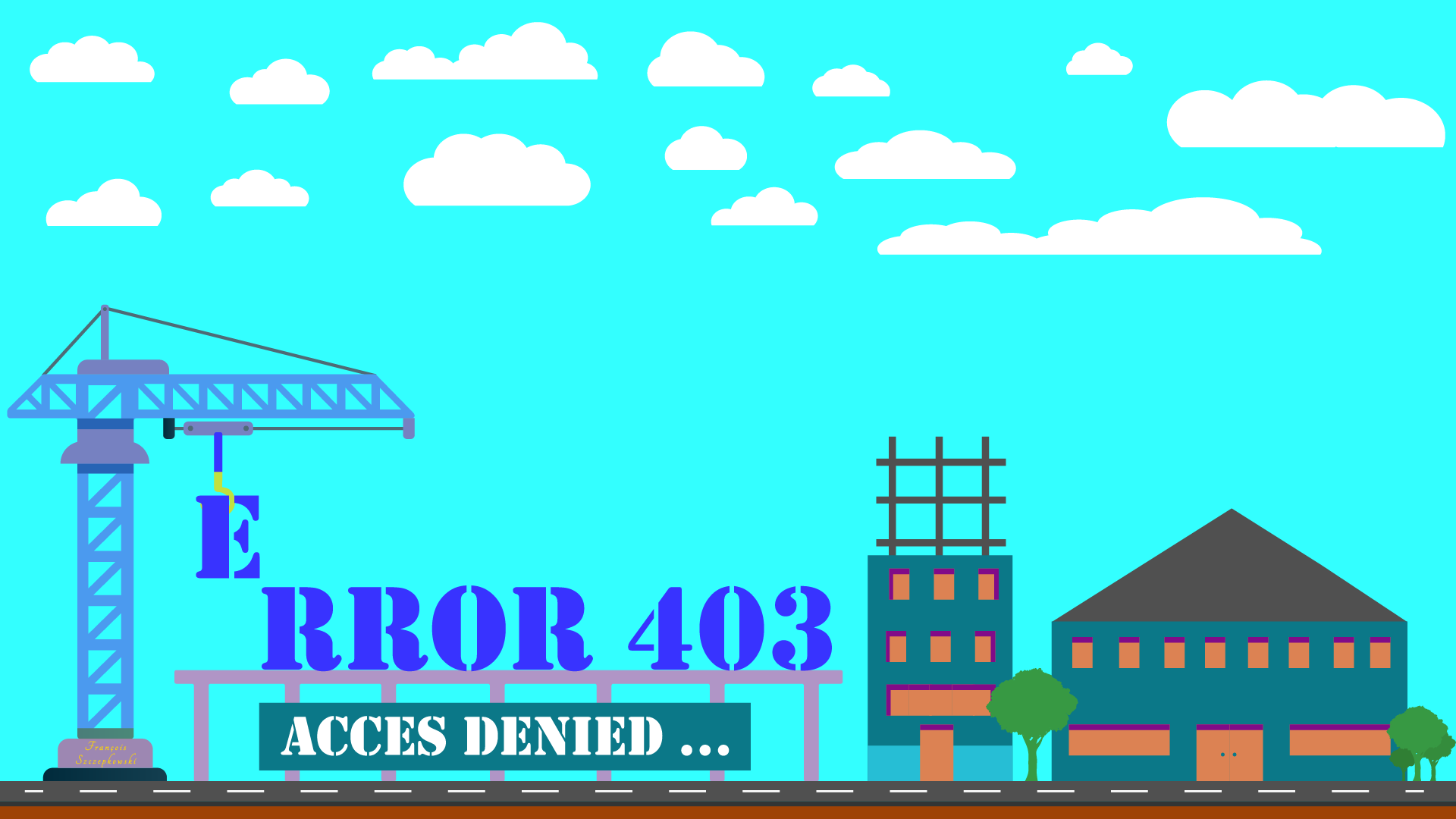Illustration de la page web Erreur 403