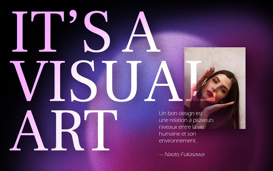 Affiche horizontal teste design